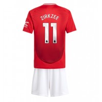 Maglie da calcio Manchester United Joshua Zirkzee #11 Prima Maglia Bambino 2024-25 Manica Corta (+ Pantaloni corti)